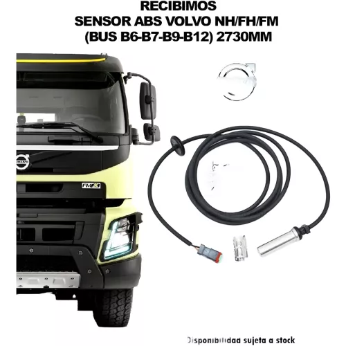 SENSOR ABS SCANIA/VOLVO RECTO "A" "B" 2730MM